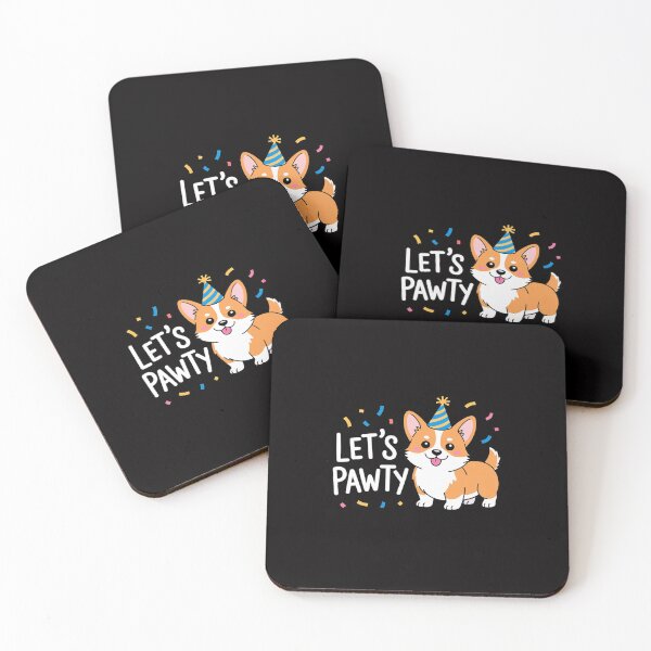 Item preview, Lets Pawty Birthday Corgi Kid Dog Themed Party designed and sold by teltvitossuilea.