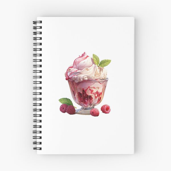 Item preview, "Raspberry Ice-cream | Raspberries Sticker | Sweet Berry Aesthetic Art" designed and sold by Mandayartstudio.