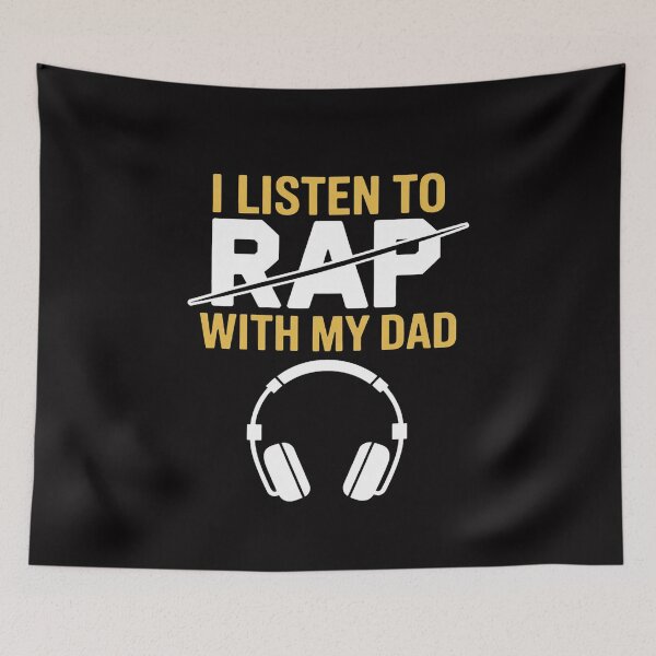 Item preview, I Listen To Rap With My Dad Kids Hip Hop Rapper designed and sold by teltvitossuilea.