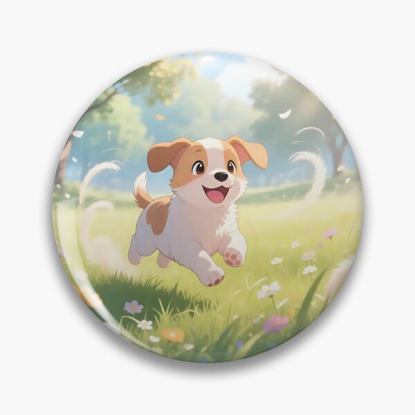Item preview, Puppy dog playing in a field.  designed and sold by Nomad-Maynard.