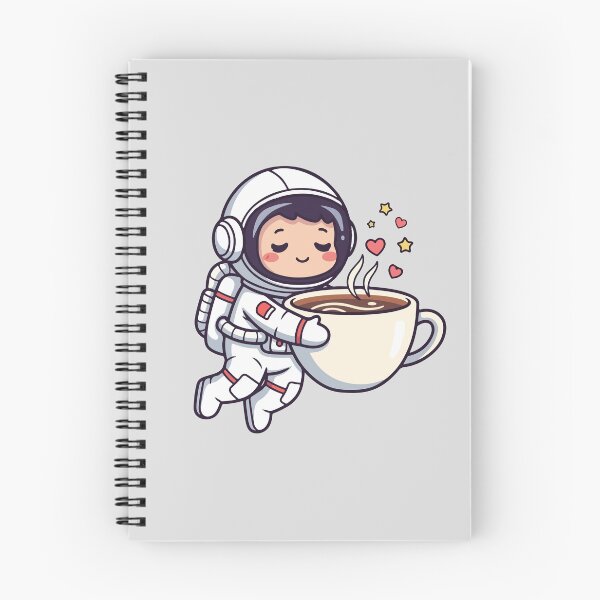 Item preview,  Cute astronaut holding Coffee on Coffee Bean designed and sold by Pluto ⭐️.