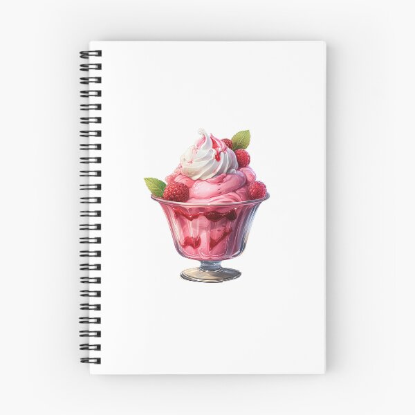 Item preview, "Raspberry Ice-cream | Raspberries Sticker | Sweet Berry Aesthetic Art" designed and sold by Mandayartstudio.