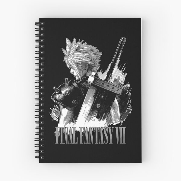 Item preview, black white final fantasy vii remake Digital Artwork  designed and sold by sabartgunpla.