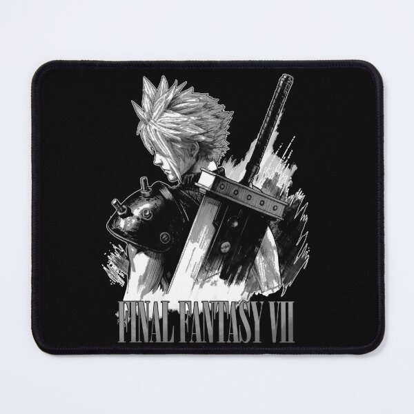 Item preview, black white final fantasy vii remake Digital Artwork  designed and sold by sabartgunpla.