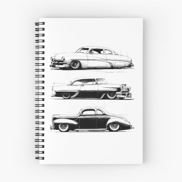 Item preview, Three Hot Rods and Kustoms Sketch designed and sold by HoskingInd.