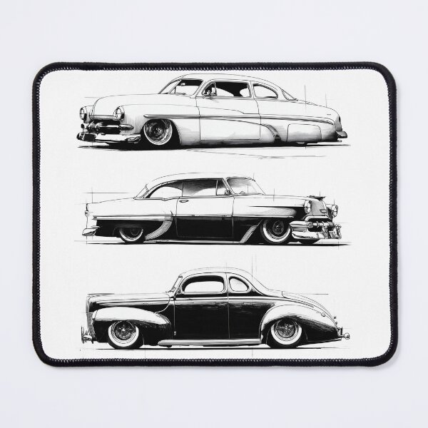 Item preview, Three Hot Rods and Kustoms Sketch designed and sold by HoskingInd.