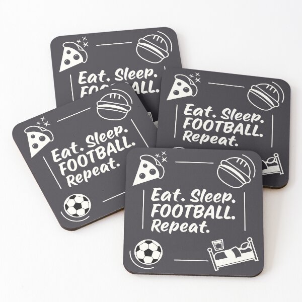 Item preview, Eat. Sleep. Football. Repeat. – Minimal Football Quote Design designed and sold by RAVisuals.