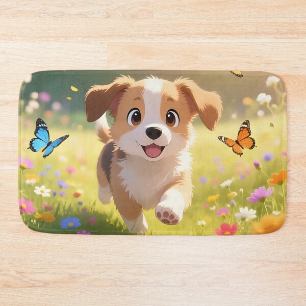 Item preview, Puppy dog playing in a field.  designed and sold by Nomad-Maynard.