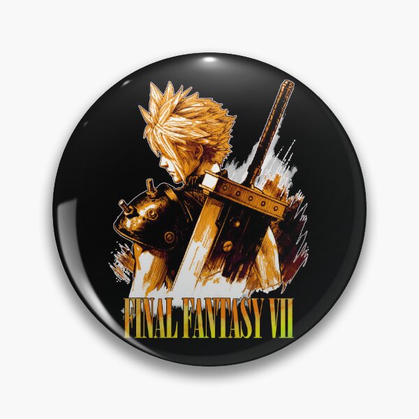 Item preview, final fantasy vii remake Digital Artwork gold designed and sold by sabartgunpla.