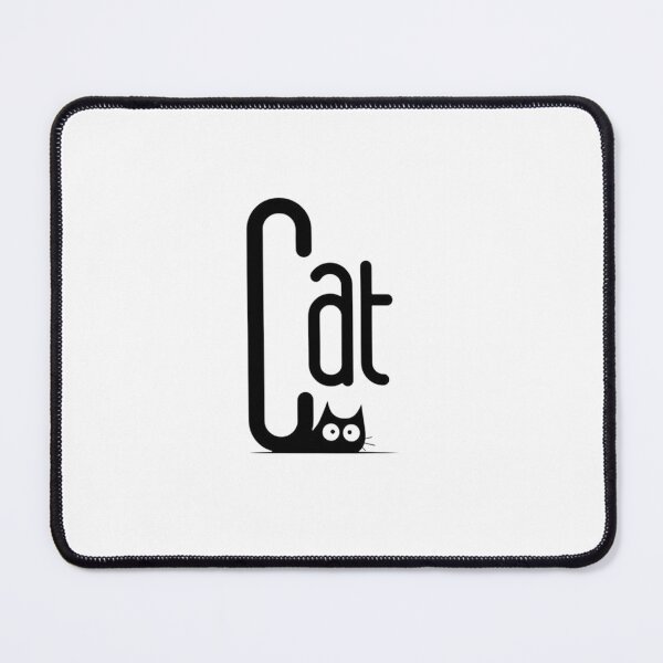 Item preview, Playful CAT Typography — Minimalist Black and White Whimsy designed and sold by PixelVibe782.