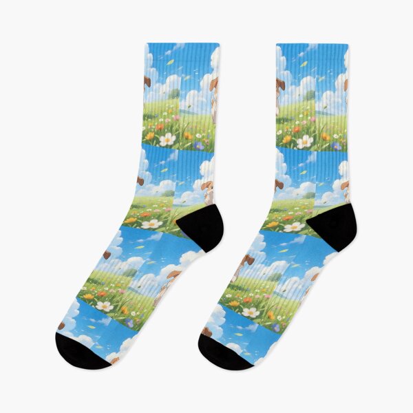 Item preview, Puppy dog playing in a field.  designed and sold by Nomad-Maynard.