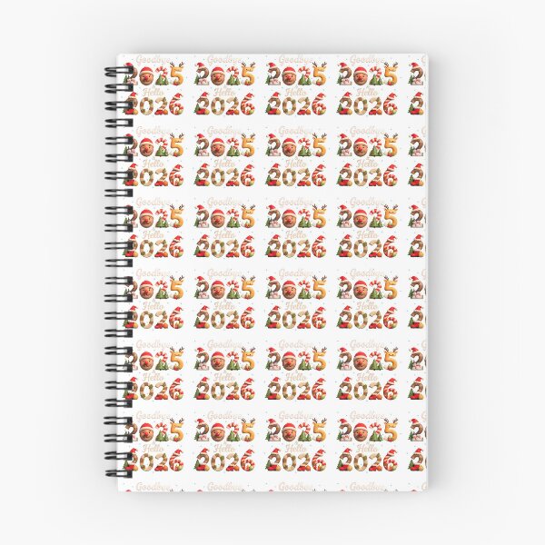 Item preview, Goodbye 2025 & Hello 2026 – Festive 3D Holiday Typography Illustration designed and sold by KiddyCanvas.