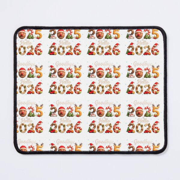 Item preview, Goodbye 2025 & Hello 2026 – Festive 3D Holiday Typography Illustration designed and sold by KiddyCanvas.