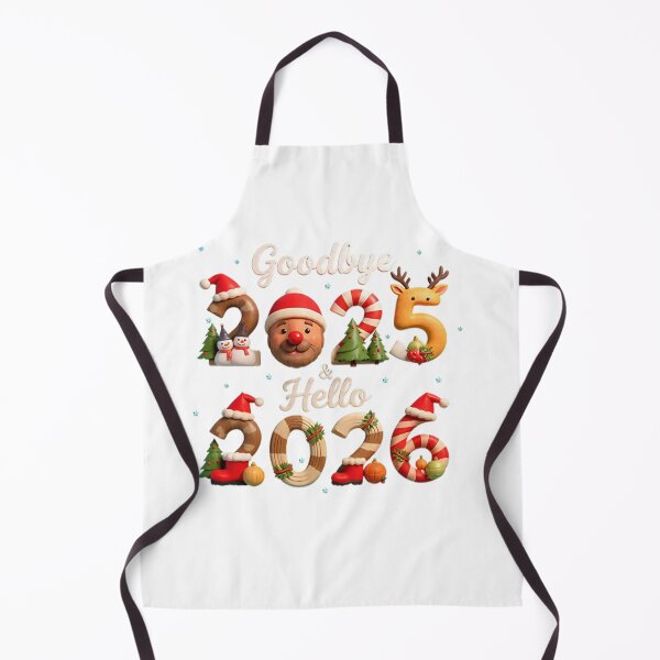 Item preview, Goodbye 2025 & Hello 2026 – Festive 3D Holiday Typography Illustration designed and sold by KiddyCanvas.