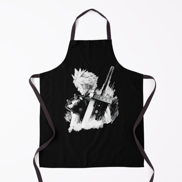 Item preview, final fantasy vii remake Digital Artwork black white retro designed and sold by sabartgunpla.