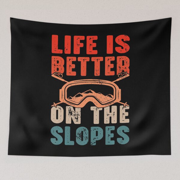 Item preview, Life Is Better On The Slopes I Skiing designed and sold by malhanasbih.