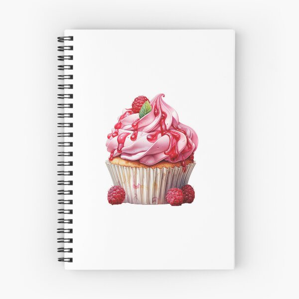 Item preview, "Raspberry Cup Cakes | Raspberries Sticker | Sweet Berry Aesthetic Art" designed and sold by Mandayartstudio.