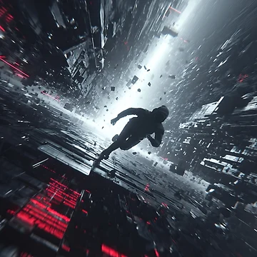 Artwork thumbnail, Mid-fall by RicoInStudios