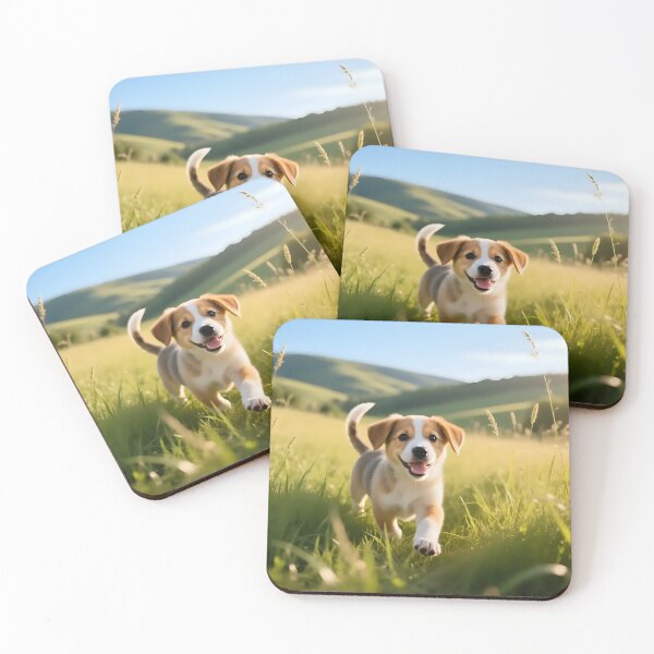 Item preview, Puppy dog playing in a field.  designed and sold by Nomad-Maynard.