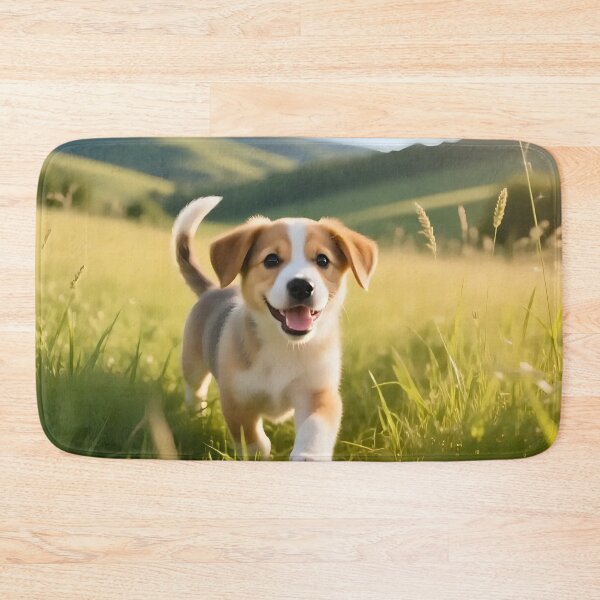 Item preview, Puppy dog playing in a field.  designed and sold by Nomad-Maynard.