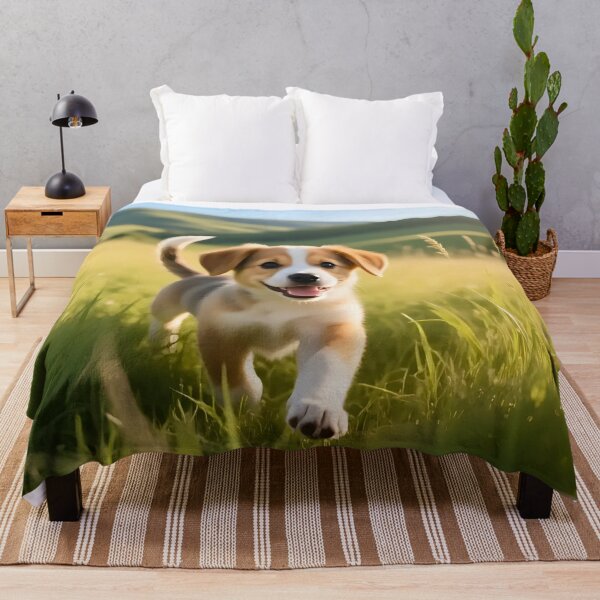 Item preview, Puppy dog playing in a field. designed and sold by Nomad-Maynard.