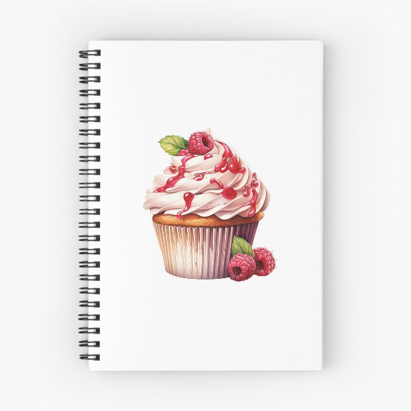 Item preview, "Raspberry Cup Cakes | Raspberries Sticker | Sweet Berry Aesthetic Art" designed and sold by Mandayartstudio.