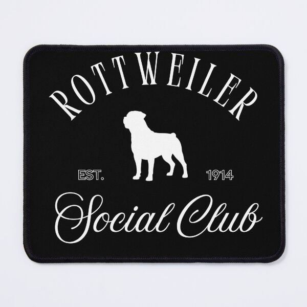 Item preview, Rottweiler Social Club – Classic Heritage Dog Breed Emblem designed and sold by TheFlannelDog.
