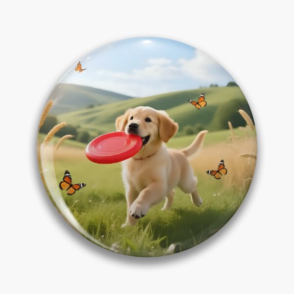 Item preview, Puppy dog playing in a field.  designed and sold by Nomad-Maynard.