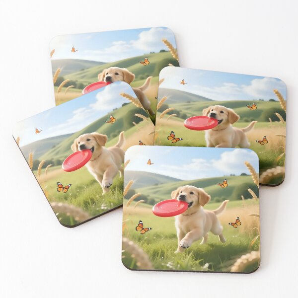 Item preview, Puppy dog playing in a field.  designed and sold by Nomad-Maynard.