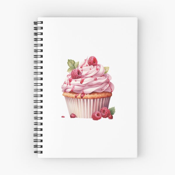 Item preview, "Raspberry Cup Cakes | Raspberries Sticker | Sweet Berry Aesthetic Art" designed and sold by Mandayartstudio.