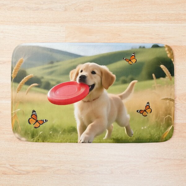 Item preview, Puppy dog playing in a field.  designed and sold by Nomad-Maynard.