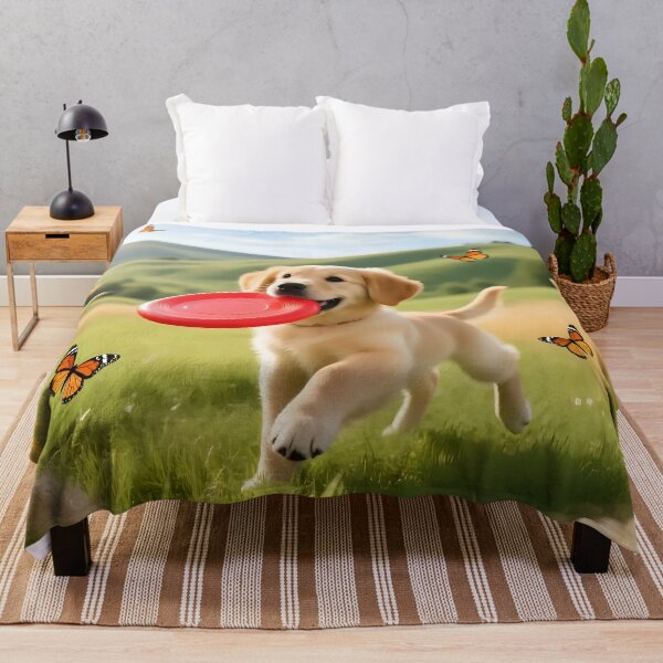 Item preview, Puppy dog playing in a field. designed and sold by Nomad-Maynard.