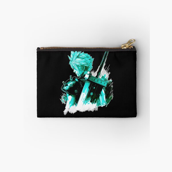 Item preview, final fantasy vii remake Digital Artwork black white blue retro designed and sold by sabartgunpla.