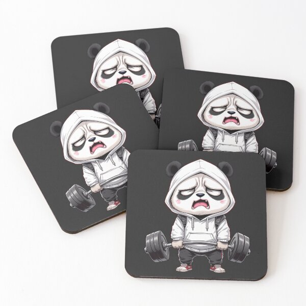 Item preview, Leg Day Panda | Funny Chibi Gym Workout Struggle designed and sold by ColorSplash123.