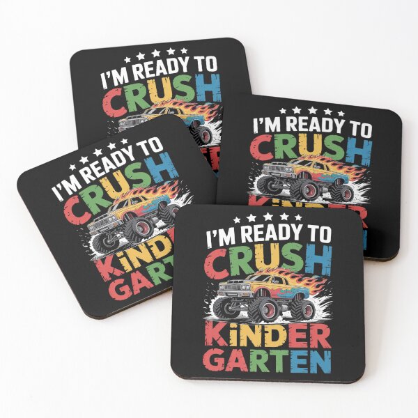 Item preview, Kids Ready to Crush Kindergarten Monster Truck Boy Back to School designed and sold by Moxizz.