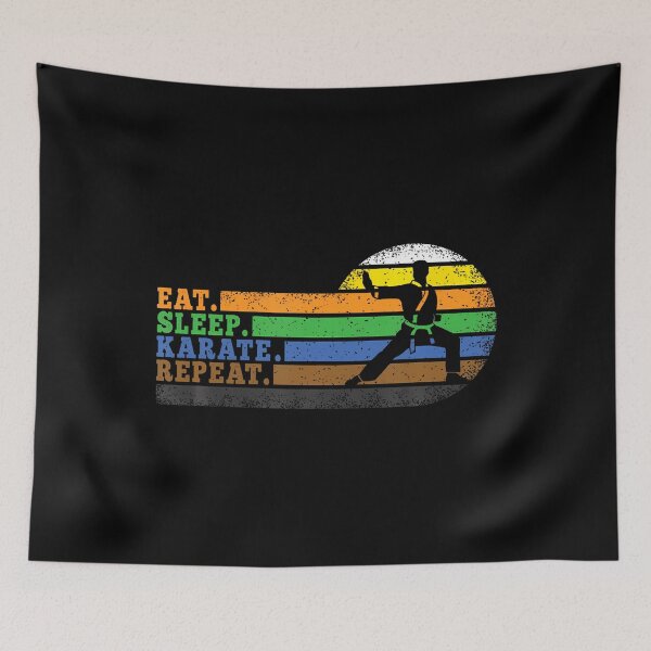 Item preview, Eat Sleep Karate Repeat designed and sold by malhanasbih.