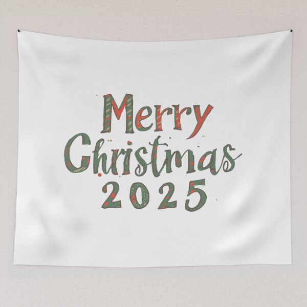 Item preview, Merry Christmas 2025 Vintage Hand Lettering designed and sold by DavidTeeStudio.