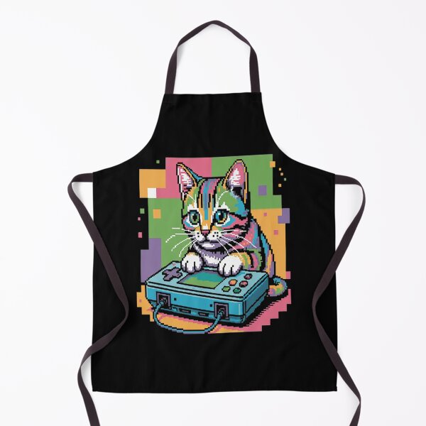 Item preview, Cat Gaming 8-bit Gaming Cat Pixel Gamer Kitten designed and sold by StuffNestie.