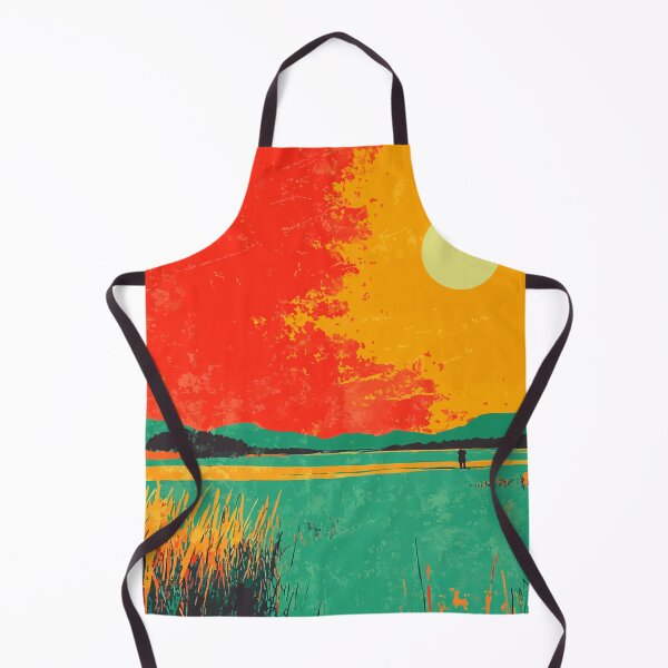 Item preview, Hayfield Sunset Landscape Nature Minimalist Art Illustration designed and sold by LVTFCOarts.