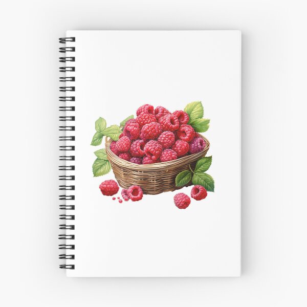 Item preview, "Raspberry Basket | Raspberries Sticker | Sweet Berry Aesthetic Art" designed and sold by Mandayartstudio.