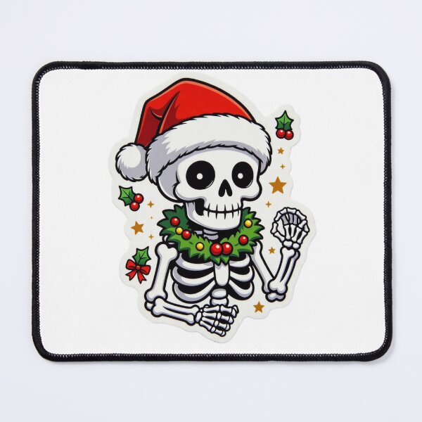 Item preview, Cute Christmas Skeleton Cartoon Illustration designed and sold by Combat Skies.