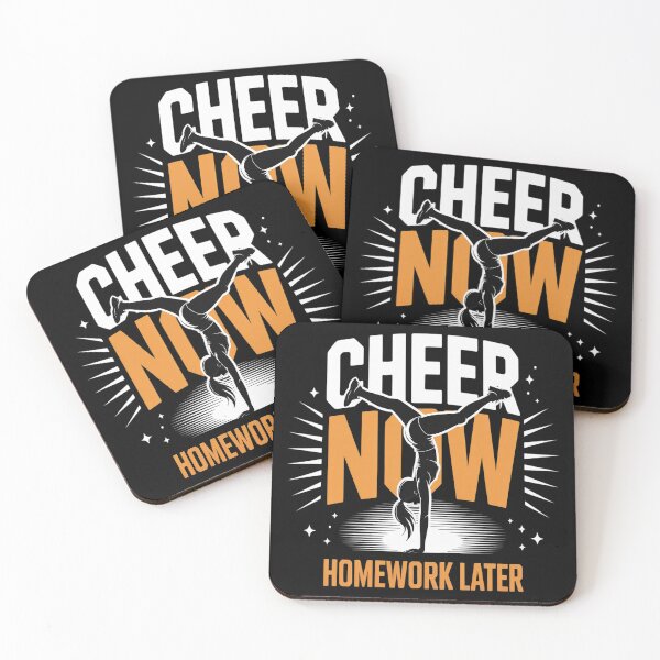Item preview, Cheer Now Homework Later Funny Cheerleading Cheerleader designed and sold by Libbysharts.
