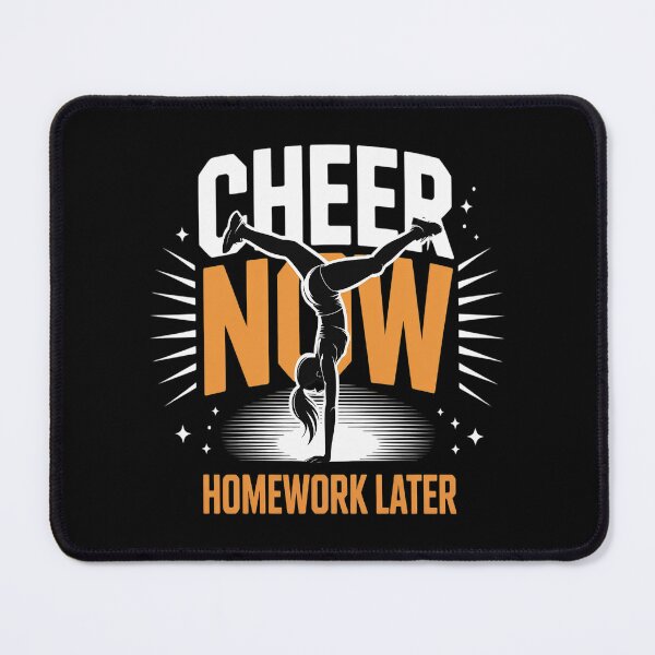 Item preview, Cheer Now Homework Later Funny Cheerleading Cheerleader designed and sold by Libbysharts.