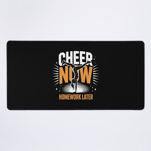 Item preview, Cheer Now Homework Later Funny Cheerleading Cheerleader designed and sold by Libbysharts.