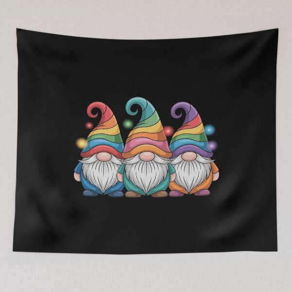 Item preview, Cheerful Gnome Trio - Whimsical Joy designed and sold by Libbysharts.