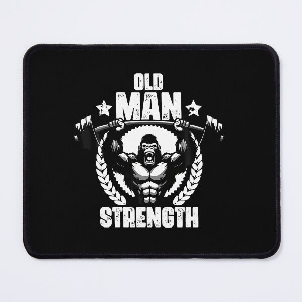 Item preview, Old Man Strength Gym Quote designed and sold by eenmaanoviy.