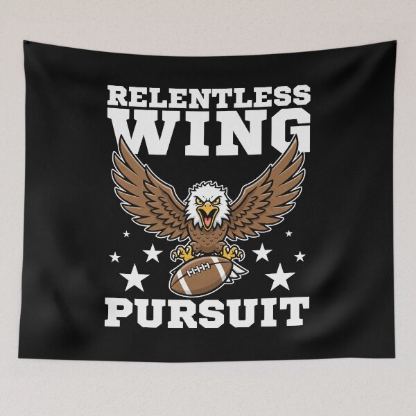 Item preview, RELENTLESS WING PURSUIT - PHILADELPHIA FOOTBALL designed and sold by KEF Custom.