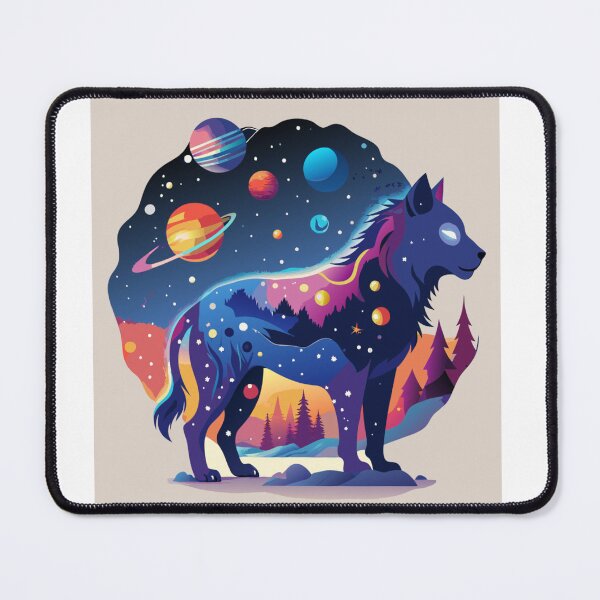 Item preview, Cosmic Wolf Galaxy Fantasy Space Art Design designed and sold by BKB APPARELS.