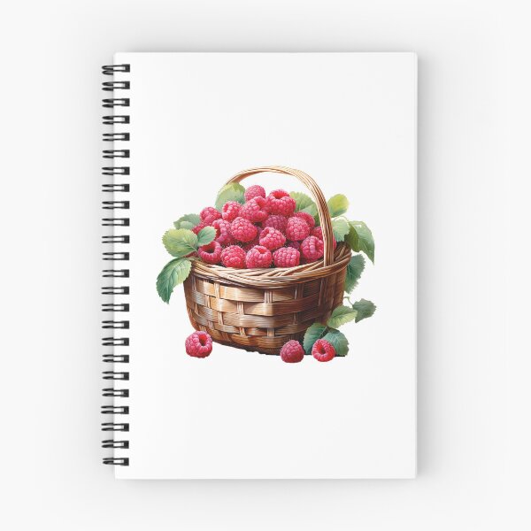 Item preview, "Raspberry Basket | Raspberries Sticker | Sweet Berry Aesthetic Art" designed and sold by Mandayartstudio.