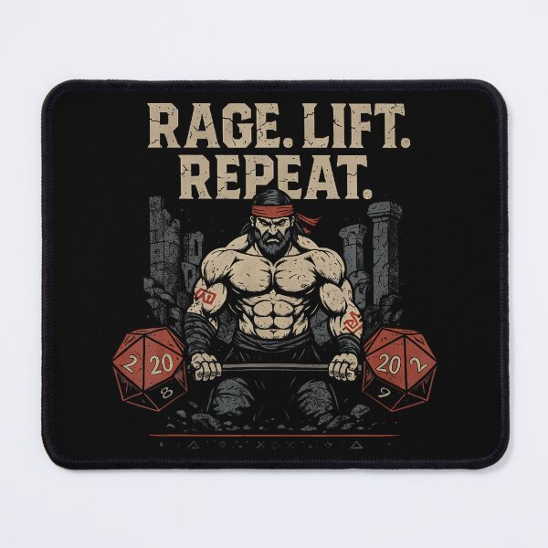 Artikelvorschau, Barbarian Powerlifting D20 entworfen und verkauft von eenmaanoviy.